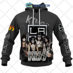 NHL Los Angeles Kings Personalized Collab With Kiss Band Hoodie T Shirt