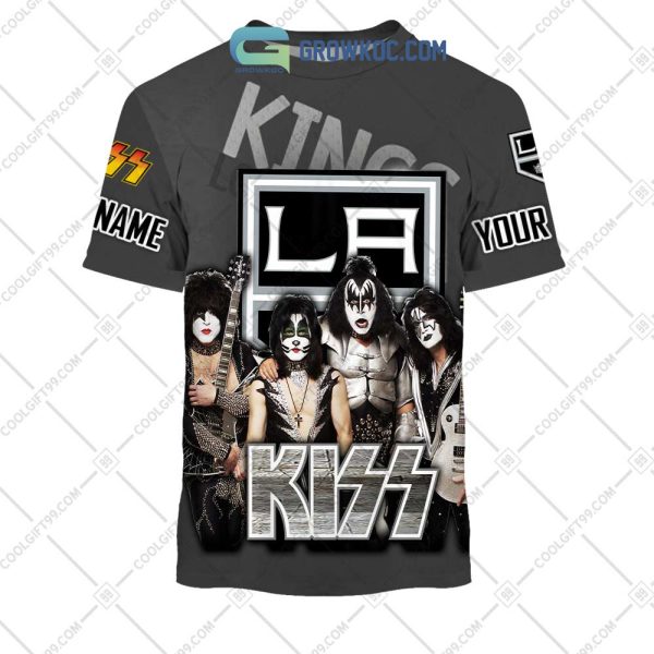 NHL Los Angeles Kings Personalized Collab With Kiss Band Hoodie T Shirt