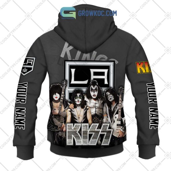 NHL Los Angeles Kings Personalized Collab With Kiss Band Hoodie T Shirt