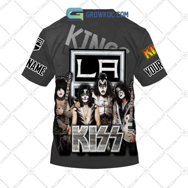 NHL Los Angeles Kings Personalized Collab With Kiss Band Hoodie T Shirt