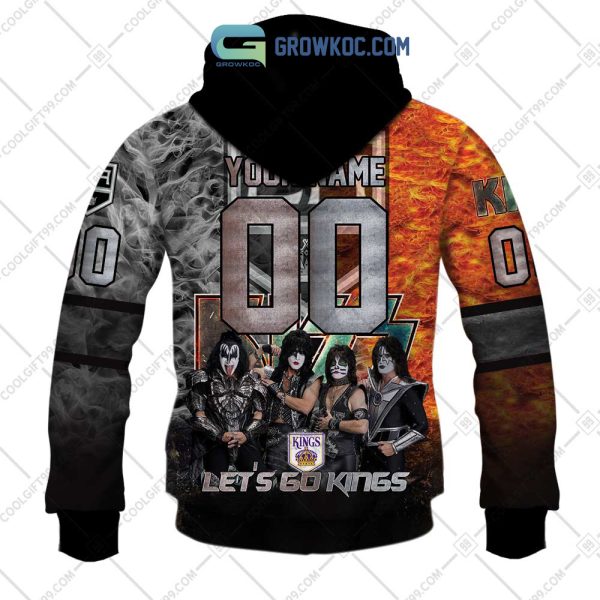 NHL Los Angeles Kings Personalized Let’s Go With Kiss Band Hoodie T Shirt