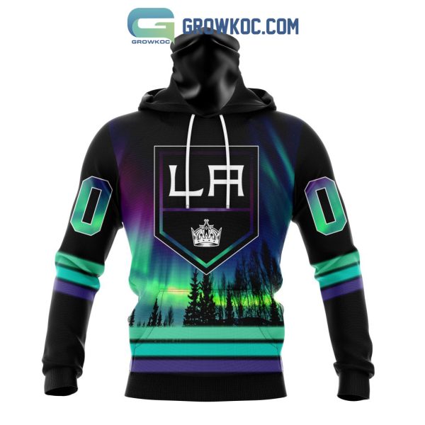 NHL Los Angeles Kings Personalized Special Design With Northern Lights Hoodie T Shirt