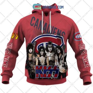 NHL Montreal Canadiens Personalized Collab With Kiss Band Hoodie T Shirt