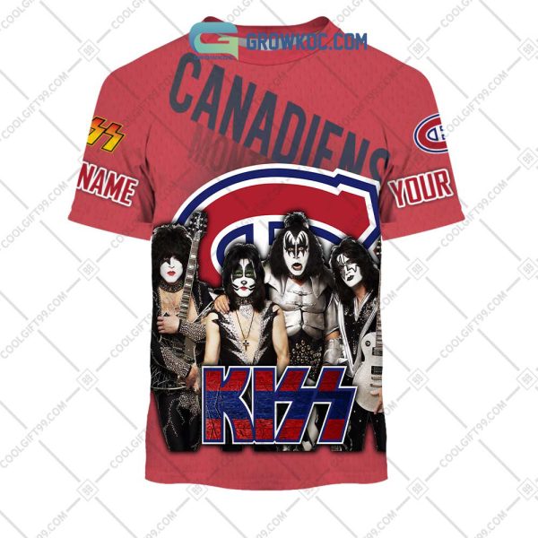 NHL Montreal Canadiens Personalized Collab With Kiss Band Hoodie T Shirt