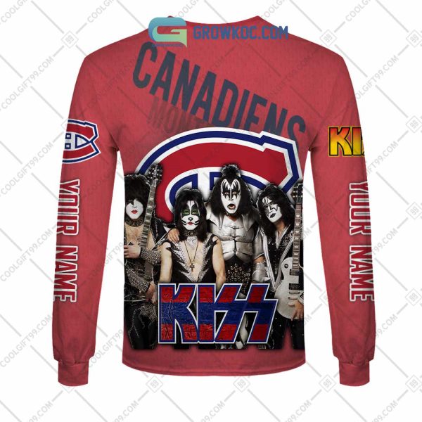 NHL Montreal Canadiens Personalized Collab With Kiss Band Hoodie T Shirt