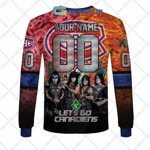 NHL Montreal Canadiens Personalized Let’s Go With Kiss Band Hoodie T Shirt