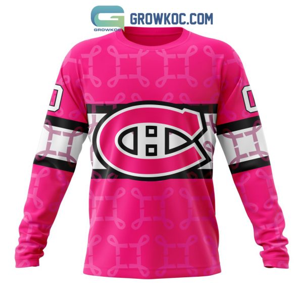 NHL Montreal Canadiens Personalized Special Design I Pink I Can In October We Wear Pink Breast Cancer Hoodie T Shirt