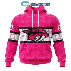 NHL Nashville Predators Personalized Special Design I Pink I Can In October We Wear Pink Breast Cancer Hoodie T Shirt