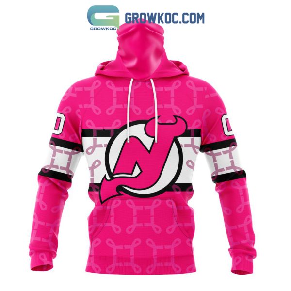 NHL New Jersey Devils Personalized Special Design I Pink I Can In October We Wear Pink Breast Cancer Hoodie T Shirt