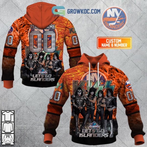 NHL New York Islanders Personalized Let’s Go With Kiss Band Hoodie T Shirt