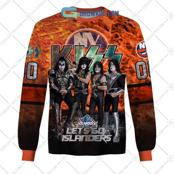 NHL New York Islanders Personalized Let’s Go With Kiss Band Hoodie T Shirt