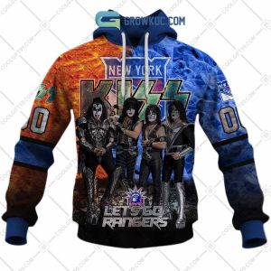 NHL New York Rangers Personalized Let’s Go With Kiss Band Hoodie T Shirt