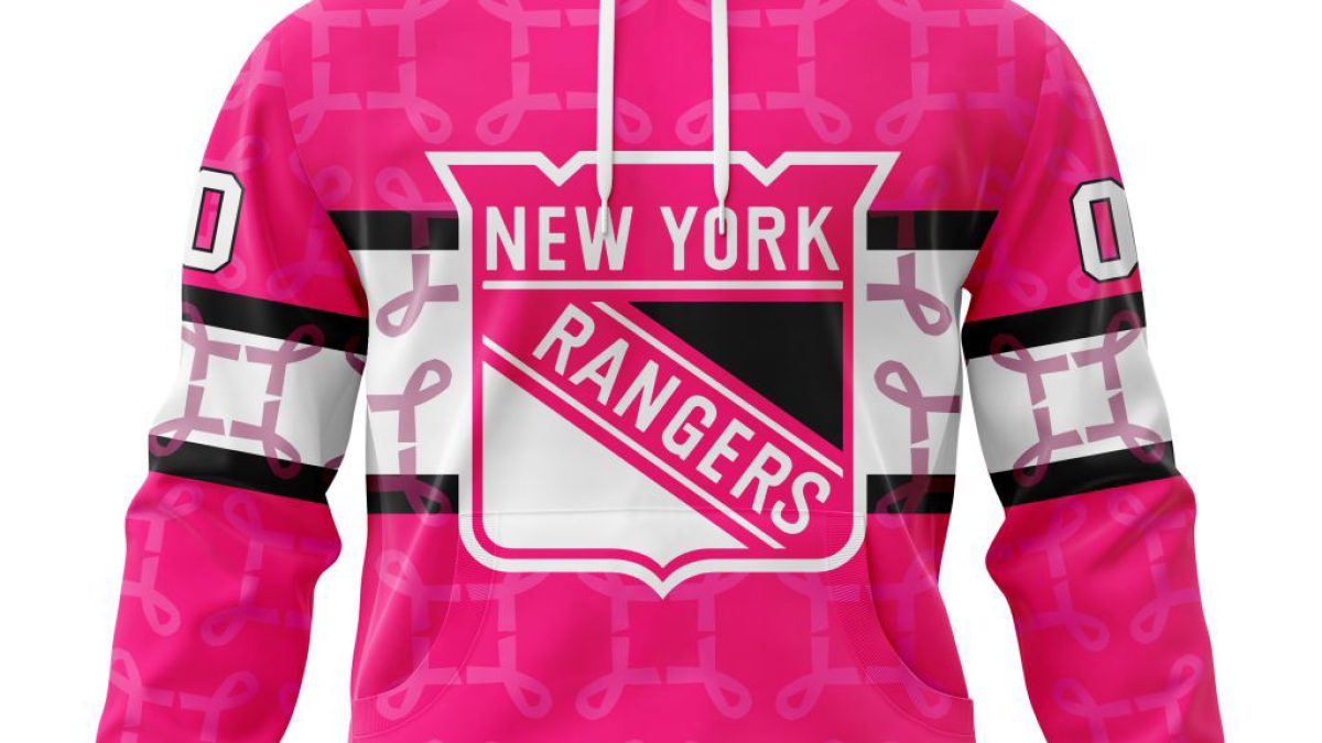 New York Rangers NHL Special Pink Breast Cancer Hockey Jersey Long