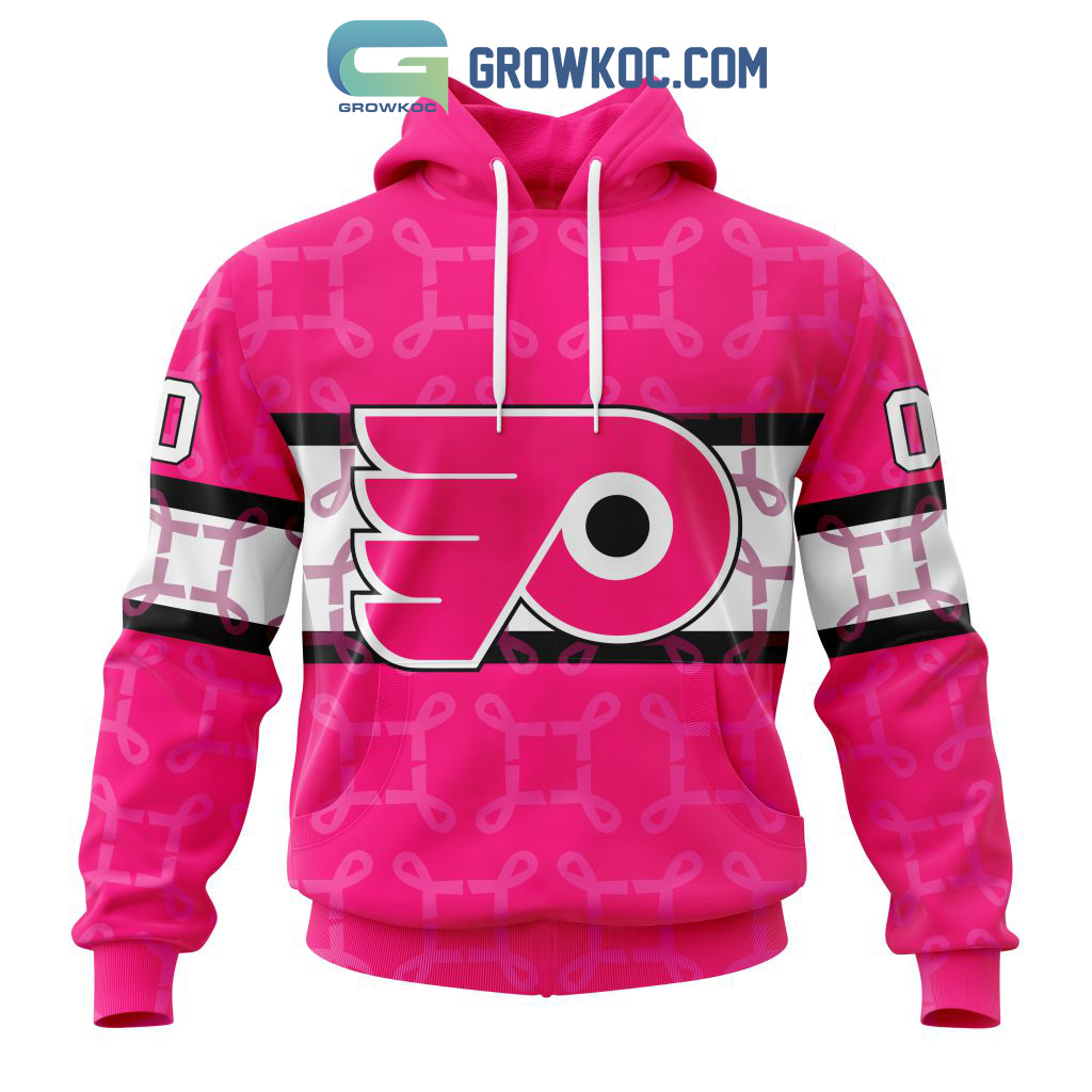 NHL Philadelphia Flyers Personalized Special Design I Pink I Can In October We Wear Pink Breast Cancer Hoodie T Shirt