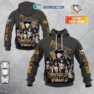NHL Pittsburgh Penguins Personalized Collab With Kiss Band Hoodie T Shirt