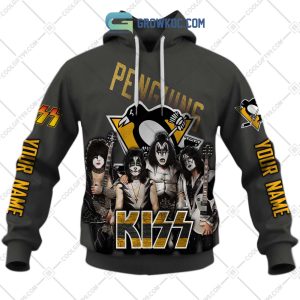 NHL Pittsburgh Penguins Personalized Collab With Kiss Band Hoodie T Shirt