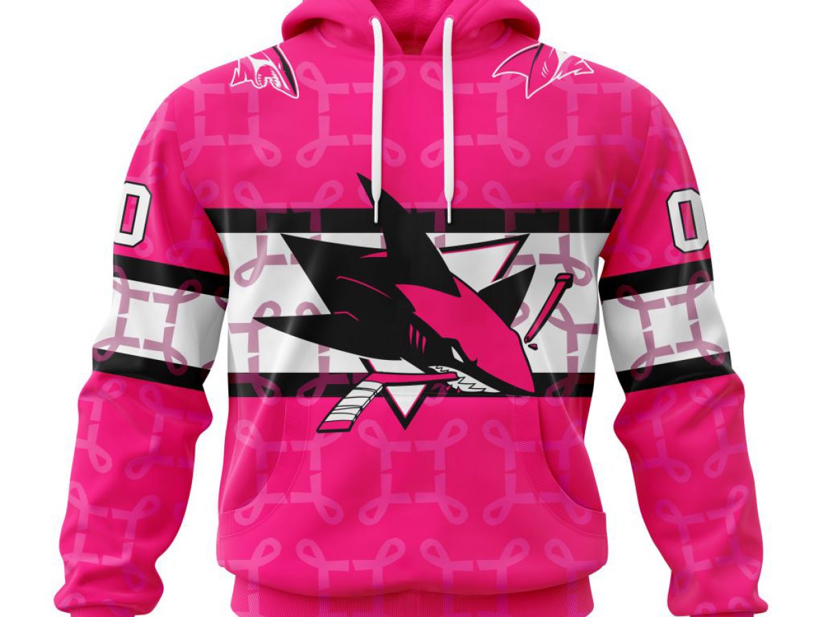 NHL San Jose Sharks Personalized Special Design I Pink I Can In October We  Wear Pink Breast Cancer Hoodie T Shirt - Growkoc