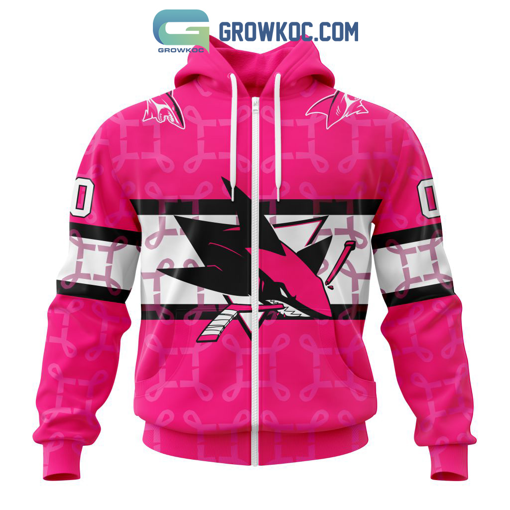NHL San Jose Sharks Personalized Special Design I Pink I Can In October We Wear Pink Breast Cancer Hoodie T Shirt