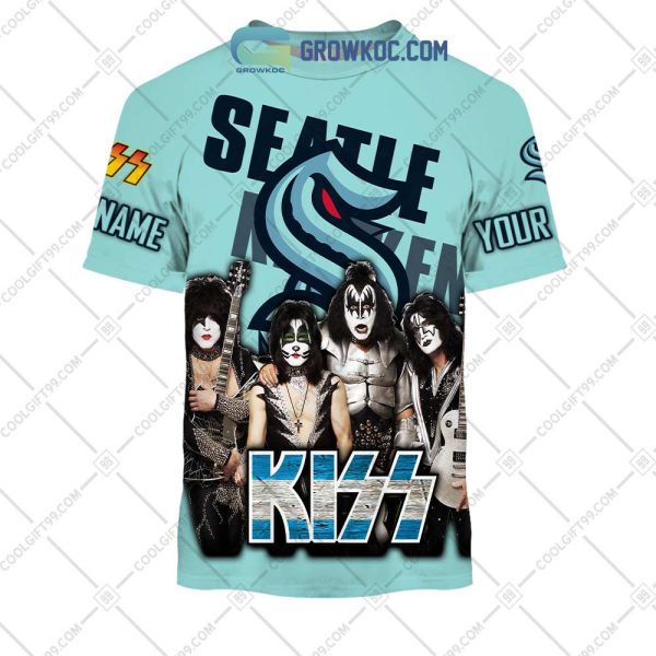 NHL Seattle Kraken Personalized Collab With Kiss Band Hoodie T Shirt