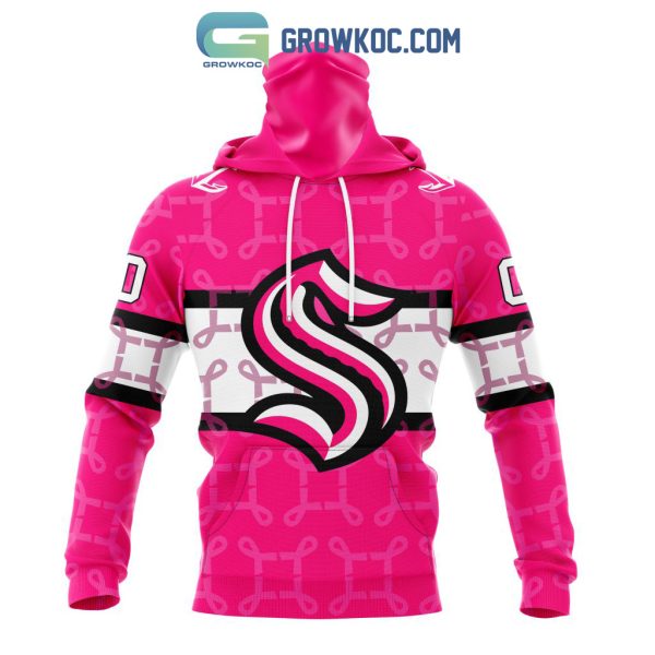 NHL Seattle Kraken Personalized Special Design I Pink I Can In October We  Wear Pink Breast Cancer Hoodie T Shirt - Growkoc