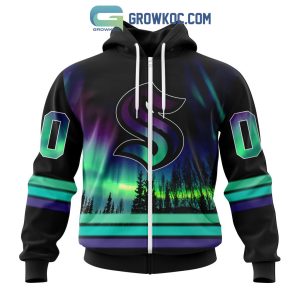 NHL Seattle Kraken Personalized Special Design With Northern Lights Hoodie T Shirt