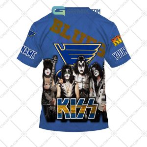NHL St. Louis Blues Personalized Let's Go With Kiss Band Hoodie T Shirt -  Growkoc
