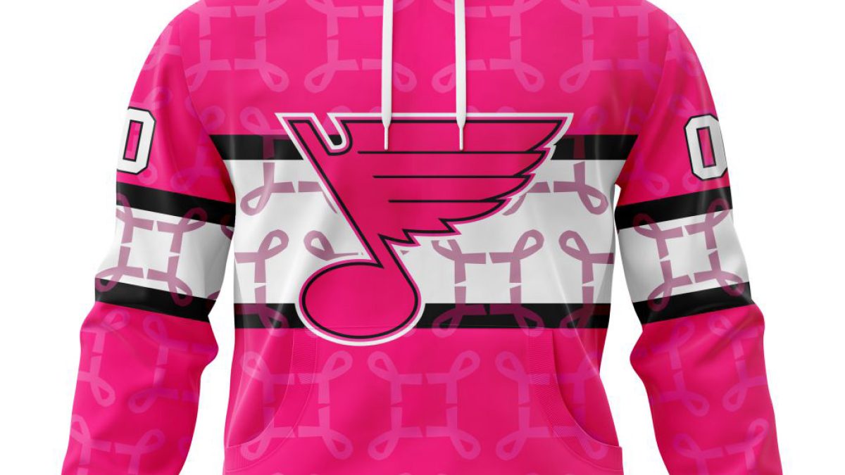 St. Louis Cardinals Custom Name Number Breast Cancer Pullove
