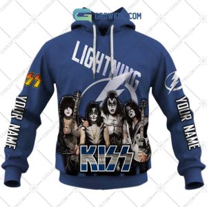 NHL Tampa Bay Lightning Personalized Collab With Kiss Band Hoodie T Shirt