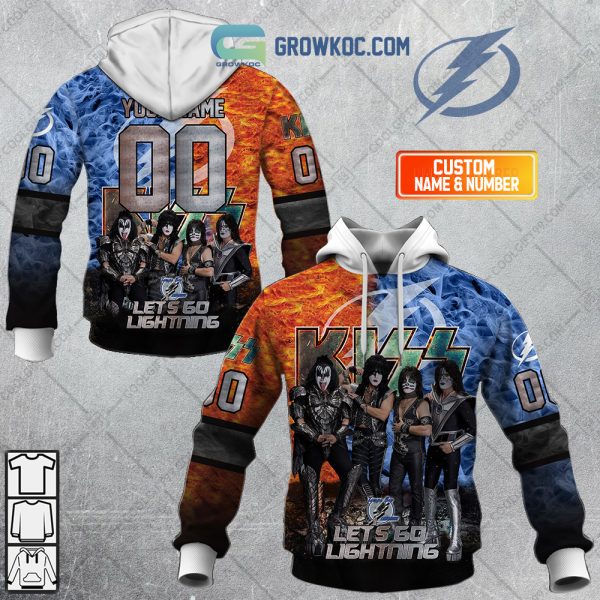 NHL Tampa Bay Lightning Personalized Let’s Go With Kiss Band Hoodie T Shirt