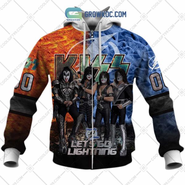 NHL Tampa Bay Lightning Personalized Let’s Go With Kiss Band Hoodie T Shirt