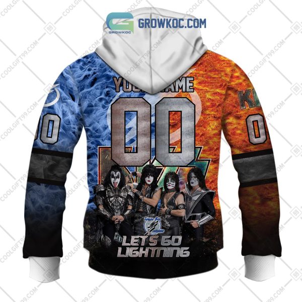 NHL Tampa Bay Lightning Personalized Let’s Go With Kiss Band Hoodie T Shirt