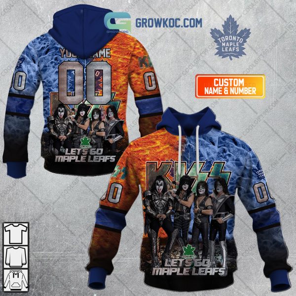 NHL Toronto Maple Leafs Personalized Let’s Go With Kiss Band Hoodie T Shirt