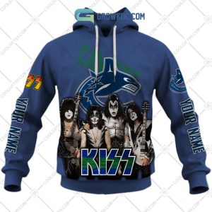 NHL Vancouver Canucks Personalized Collab With Kiss Band Hoodie T Shirt