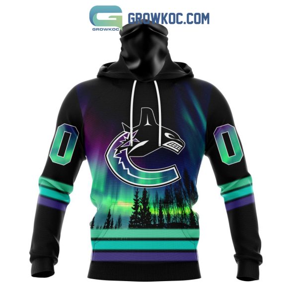 NHL Vancouver Canucks Personalized Special Design With Northern Lights Hoodie T Shirt