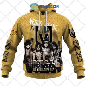NHL Vegas Golden Knights Personalized Collab With Kiss Band Hoodie T Shirt