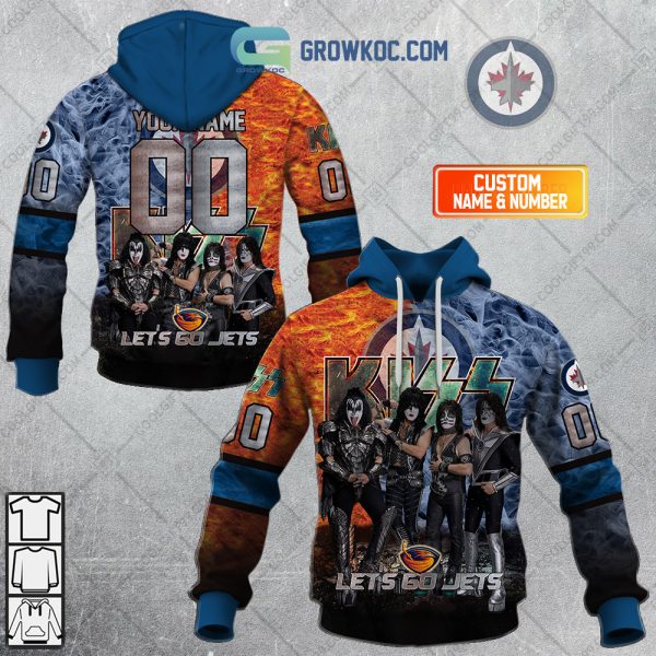 NHL Winnipeg Jets Personalized Let’s Go With Kiss Band Hoodie T Shirt