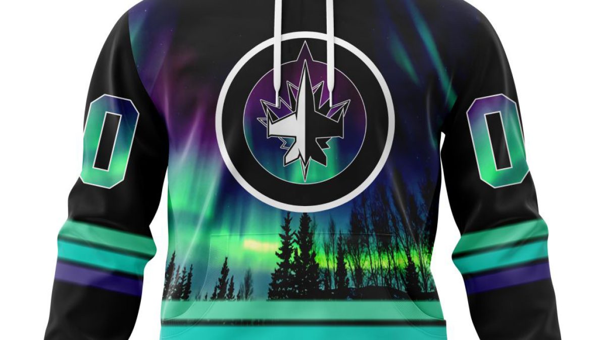 NHL Winnipeg Jets Personalized Special Design With Northern Lights Hoodie T  Shirt - Growkoc