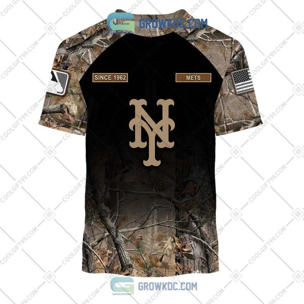 New York Mets MLB Personalized Hunting Camouflage Hoodie T Shirt