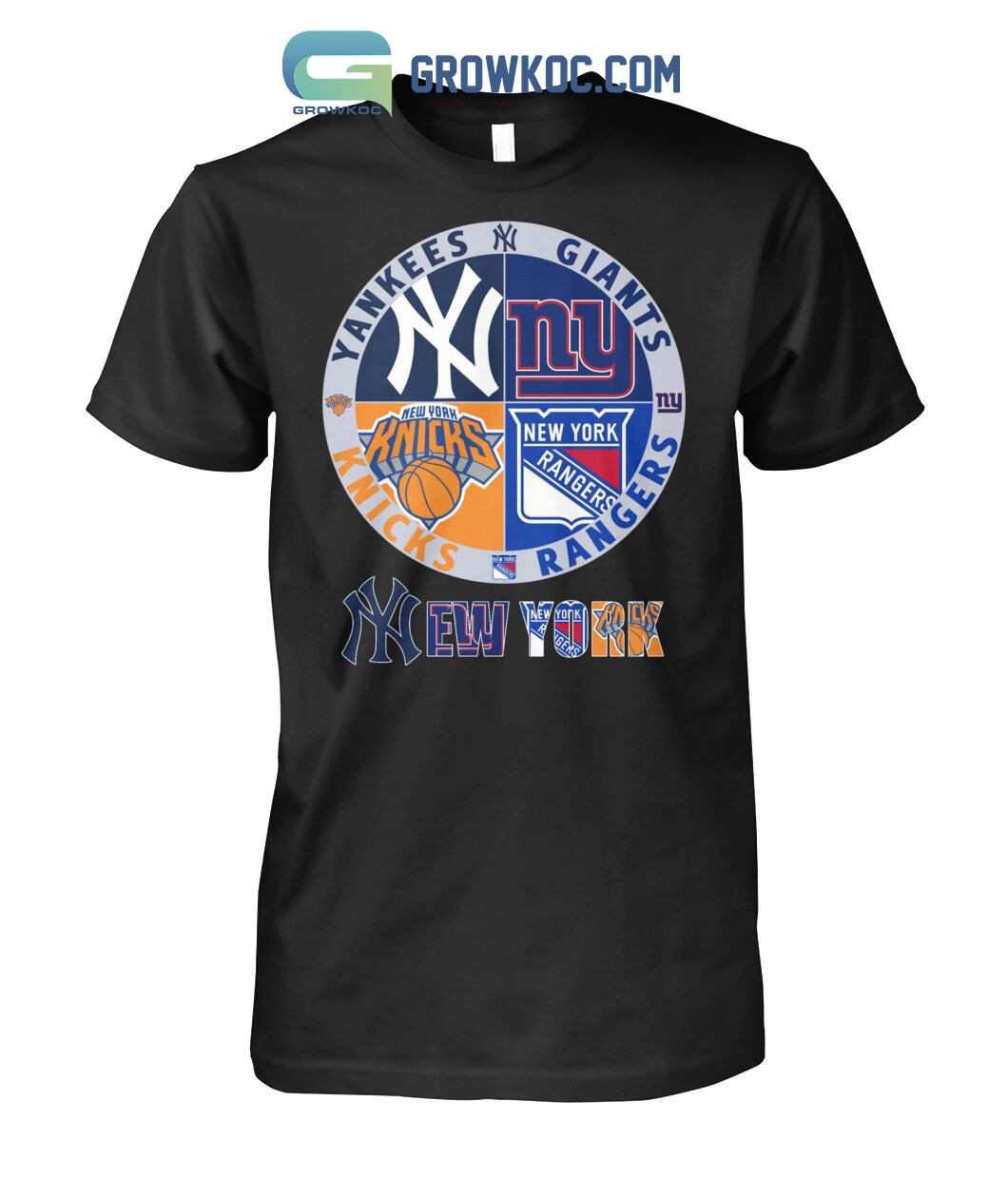 New york Yankees Giants Rangers And Knicks T Shirt