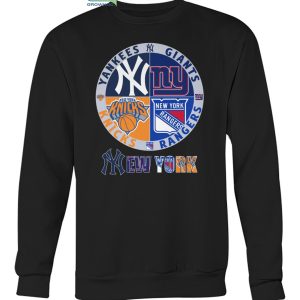 New york Yankees Giants Rangers And Knicks T Shirt