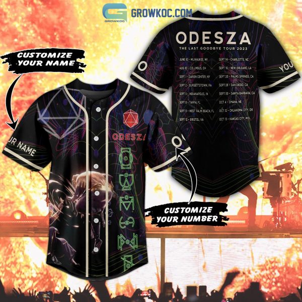 Odesza The Last Goodbye Tour 2023 Personalized Baseball Jersey