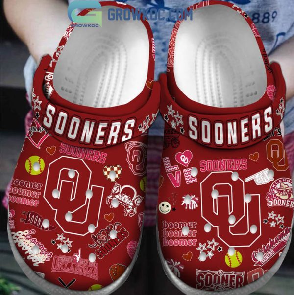 Oklahoma Sooners 2023 Champions Red Design Crocs