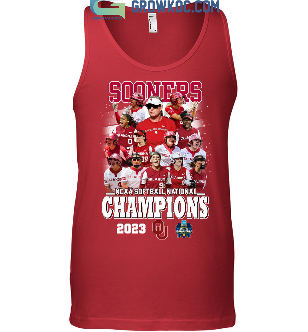 Oklahoma Sooners 2023 NCAA Softball National Champions T Shirt