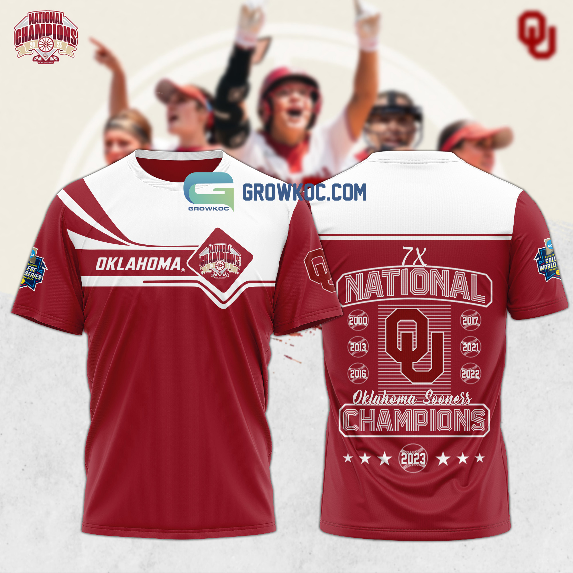 Oklahoma Sooners 7x National Champions Hoodie T Shirt