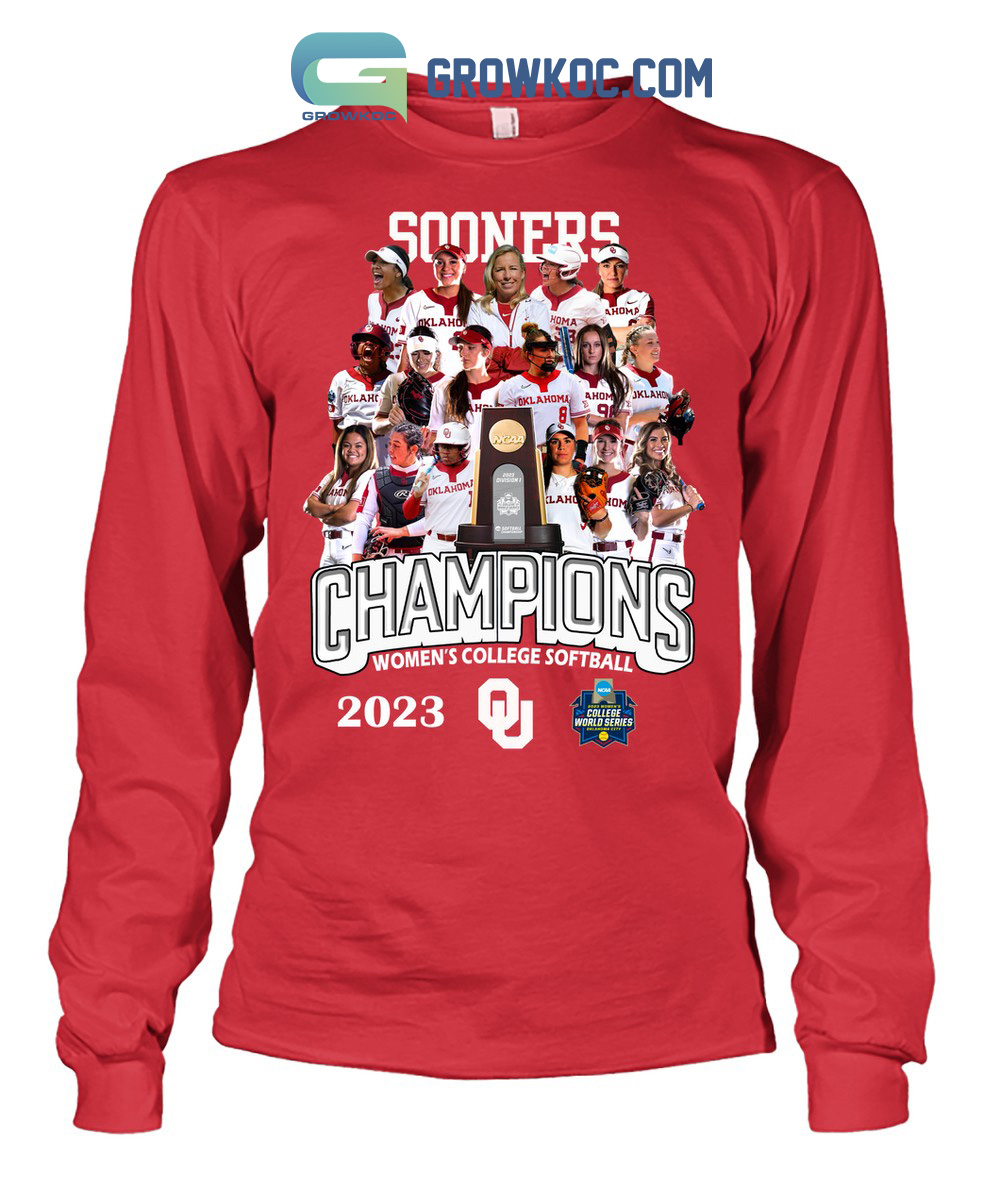 Oklahoma Sooners Champions Women's College Softball 2023 T Shirt