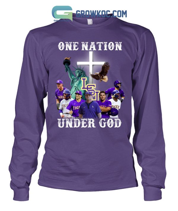 One Nation Unnder God LSU Tigers T Shirt