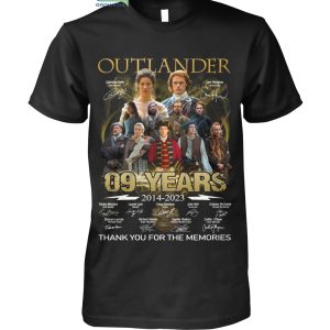 Outlander 09 Years 2014 2023 The Memories T Shirt