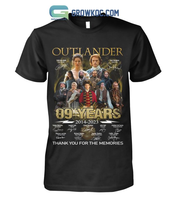 Outlander 09 Years 2014 2023 The Memories T Shirt