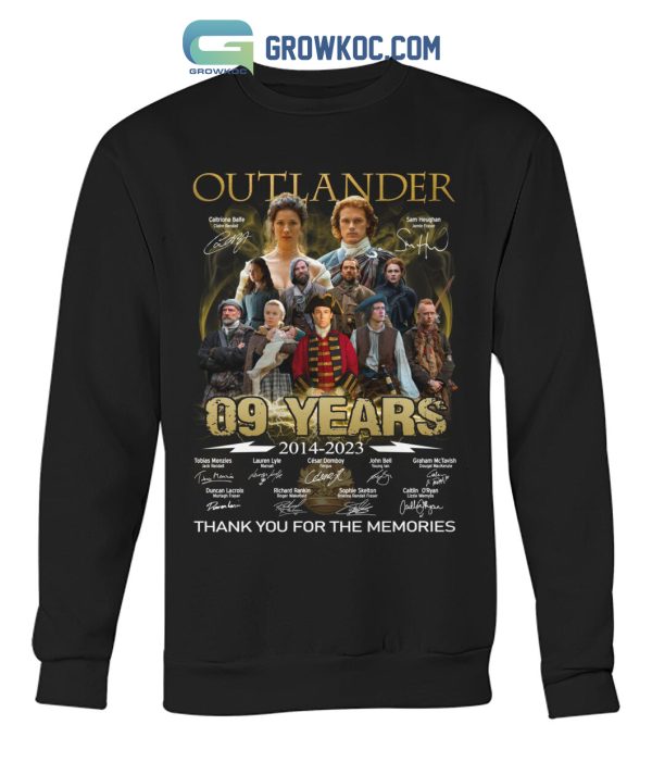 Outlander 09 Years 2014 2023 The Memories T Shirt