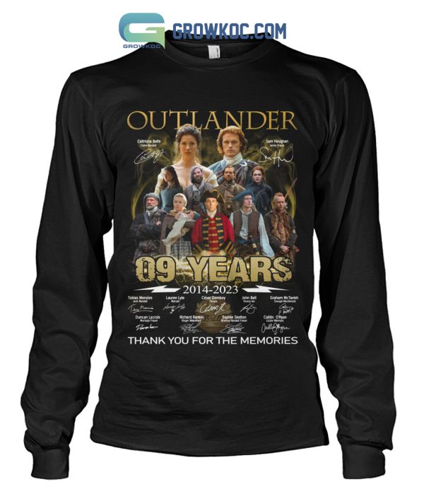 Outlander 09 Years 2014 2023 The Memories T Shirt